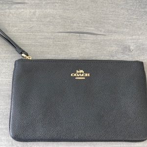 Black Coach wristlet-great condition